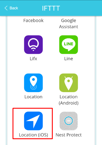 app_IFTT_Location (iOS)
